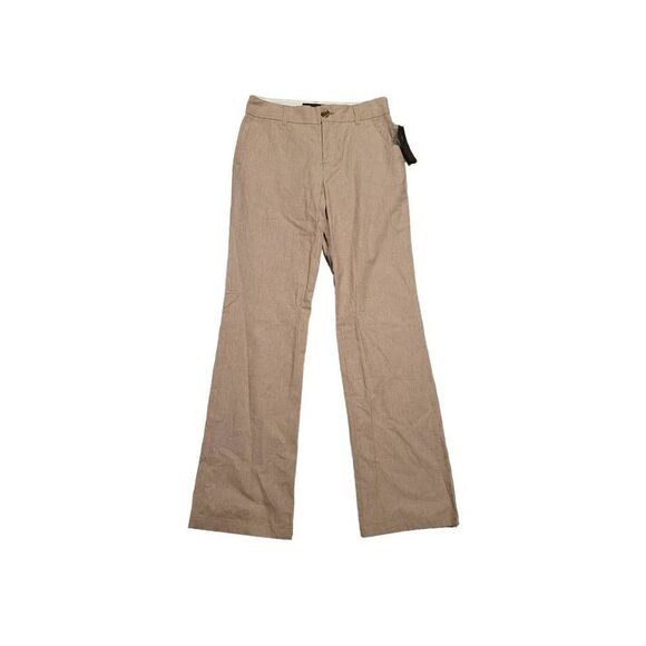 NWT Marc Jacobs Bootcut Flap Pocket Pants Linen Blend Tan Women's 6 - Picture 1 of 6